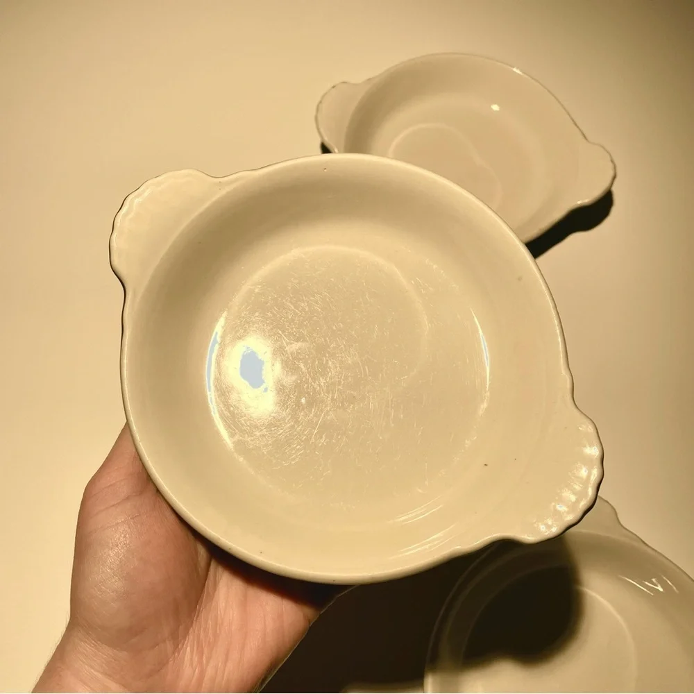 Vtg Hall Green White 6
